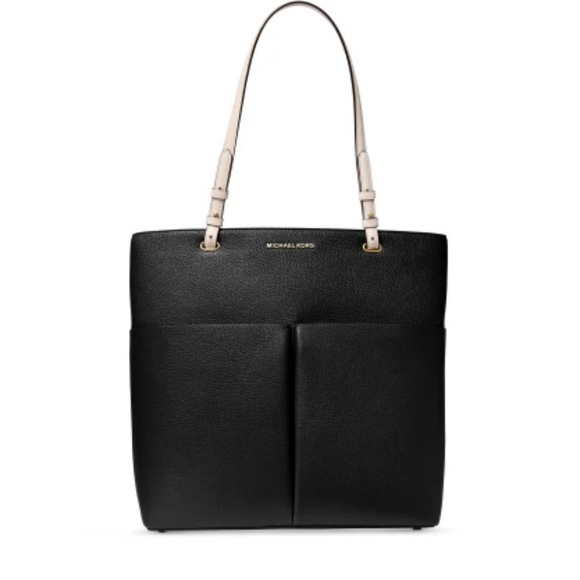 Michael Kors Bedford North South Large Black Leather Travel Tote - Picture 3 of 15